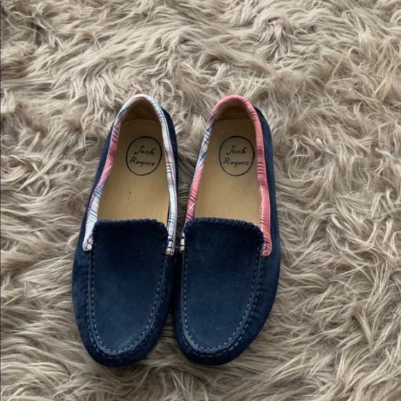 Jack Rogers Barrett Suede Loafers Navy Men’s Size 8.5 NIB MSRP($128) New In Box main image 6